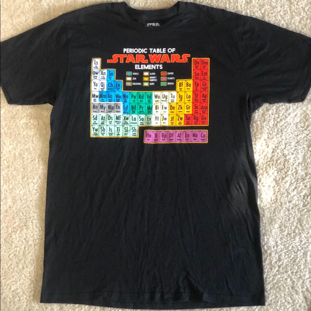 Periodic Table of Star Wars Tee